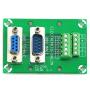 Electronics-Salon D-SUB DB9 Male/Female Header Breakout Board, DSUB Terminal Block Connector.