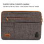 DOMISO 10.1 Inch Multi-Functional Laptop Sleeve Business Briefcase Messenger Bag with USB Charging Port for 10.1-10.5 Inch Laptop / Tablet / iPad Pro / iPad Air / Lenovo Yoga Book / Acer, Brown