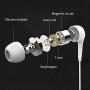Earbuds Headphones with Microphone 5 Pack, Earbuds Wired Stereo Earphones in-Ear Headphones Bass Earbuds, Compatible with iPhone and Android Smartphones, iPod, iPad, MP3 Players, Fits Most 3.5mm Jack