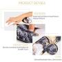 HAOCOO Ergonomic Keyboard Wrist Rest Pad and Mouse Pad Wrist Support Set with Non-Slip Backing Memory Form-Filled, Easy-Typing and Pain Relief for Gaming Office Computer Laptop(Black Gold Mix Marble)