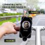Bone Bike Tie 4 Bike Phone Mount for Handlebar, Bicycle / Motorcycle Universal Cell Phone Holder for 4.7'' - 7.2'' , Face ID Compatible, Ultra Light Silicone Bike Accessories - Black