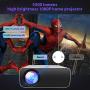 Mini Projector,Wevivi 2021 Upgraded Full HD WiFi Projector, 1280x720P Home Projector with Bag,5500Lumens Wired/Wireless Mirroring Portable Projector for TV Stick, Laptop, PS4, iPhone, Android/iOS