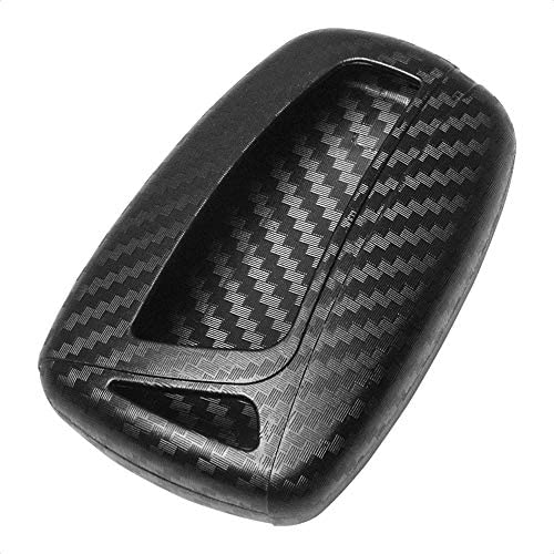TANGSEN Smart Key Fob Personalized Case Protective Cover for HYUNDAI AZERA EQUUS GENESIS SANTA FE SPORT 3 4 Button Keyless Entry Remote 3D Twill Weave Carbon Fiber ABS Plastic Emboss