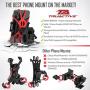 TruActive Unbreakable Bike Phone Mount Holder, Motorcycle Phone Mount, Cell Phone Holder for Bike - Universal, Bike Phone Holder, Golf, ATV - 6 Color Bands - Any Phone or Handlebar, Tool Free Install
