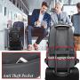 Backpack For School Bookbag College Student Business Travel with USB Charging Port Fit Laptop Up to 15.6 Inch Anti Theft Luggage Straps (Black)