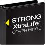 Cardinal 1.5 Inch 3 Ring Binder, D Ring, Assorted, Black, Red, Blue, Green 4 Pack, Holds 375 Sheets (29300)