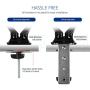 Loctek Dual Monitor Mount D5D, Full Motion Adjustable Gas Spring Desk mounts for 10-27 inches Screens, Clamp or Grommet Desktop Support