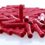 AIRIC Red Butt Connectors Crimp 100pcs 22-16AWG Butt Connector Fully Insulated PVC Butt Splice Wire Connectors, 22-16 Gauge