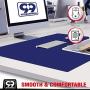 Multipurpose Office Corner Desk Pad and Computer Large Corner Desk Pad - Waterproof Office Desk Mat and Corner Desk Blotter Pad - Home Office Accessories - Durable Corner Desk Pad Protector (Blue)