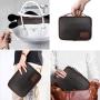 HOLIMET Electronics Organizer Bag Travel Cable Accessories Cord Storage Bag Case Box to House Charging Lighting USB Wire Cellphone Mini Tablet with 5pcs Cable Ties for Office Home Traveling, Black