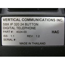 Vertical SBX-IP Edge 4024-00 24 Button Digital Telephone