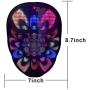 Led Face Mask,Light up Mask with Bluetooth Programmable,Automatic Induction Switch Luminous Mask for Costumes Cosplay