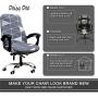 Deisy Dee Computer Office Chair Covers for Stretch Rotating Mid Back Chair Slipcovers Cover ONLY Chair Covers C162 (D)