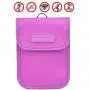 Faraday Bag for Key Fob, Wisdompro RFID Key Fob Protector RF Car Signal Blocking, Anti-Theft Pouch, Anti-Hacking Case Blocker - Purple Faraday Bag for Key Fob, Wisdompro RFID Key Fob Protector RF Car Signal Blocking, Anti-Theft Pouch, Anti-Hacking Case Blocker - Purple