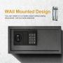 Sdstone Safe Box with Induction Light,Electronic Digital Securit Safe Steel， for Home Office Hotel BusinessGun Passport Cash,0.4 Cubic Feet