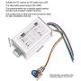 PWM DC Motor Speed Controller, Electronic Load Durable Potentiometer Control Motor Governor, Brush Motor Driver Controls Module for DC9-60V Linear Under Load Electronic Component 20A