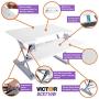 Victor DCX710W Height Adjustable Standing Desk | White | 31'' Wide | Sit Stand Desk Converter | Compatible with Most Monitor Arms