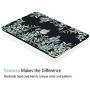 iDonzon Case for MacBook Pro 13 inch A2338 A2289 A2251, 2020 Release, Matte Black Hard Cover & Transparent Keyboard Cover & Screen Protector Compatible with Mac Pro 13.3 with Touch ID - Green Plants