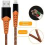 iPhone Charger, Haribol iPhone Lightning Cable Apple MFi Certified 4Pack[ 3.3FT 6.6FT 10FT] Nylon Braided Charging Cable for iPhone Xs/Max/XR/X/8/8Plus/7/7Plus/6S/6S Plus/SE/iPad/Nan More(Orange)