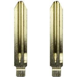 qualitykeylessplus Two Standard Key Blade Replacements for Kia Flip Remote Uncut Blank