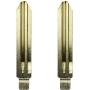 qualitykeylessplus Two Standard Key Blade Replacements for Kia Flip Remote Uncut Blank