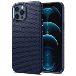Spigen Liquid Air Armor Designed for iPhone 12 / Designed for iPhone 12 Pro Case (2020) - Navy Blue