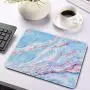 Marphe Mouse Pad Blue Marble Art Mousepad Stitch Edge Non-Slip Rubber Gaming Mouse Pad Rectangle Mouse Pads for Computers Laptop