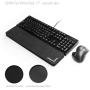 Grifiti Fat Wrist Pad 17 Smooth Skin Surface is a 4 X 17 X 0.75 Inch Wrist Rest for Standard Keyboards, Full Length Mechanical Keyboards