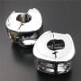 HTTMT MT265-001-CD Chrome Switch Housing Cover Compatible with 1996-2012 Harley Sportster 1996-2012 Harley Dyna 1996-2010 Harley Softail 2002-2012 Harley V-Rod