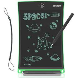 NEWYES 8.5 Inches LCD Writing Tablet with Lock Function Office Whiteboard Bulletin Board Kitchen Memo Notice Fridge Board Magnetic Daily Planner Gifts for kids (Green+Lanyard)