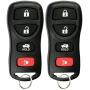 KeylessOption Keyless Entry Remote Control Car Key Fob for Nissan Infiniti KBRASTU15 (Pack of 2)