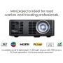 Optoma ML750 WXGA 700 Lumen 3D Ready Portable DLP LED Projector with MHL Enabled HDMI Port, White