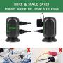 EyGde Power Strip Tower Surge Protector, Multi Plug Outlet with 10Ft Long Extension Cord, 8 AC Outlets 3.1A 4 USB Ports Charging Station for Home Office Dorm Room
