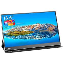 NIUTO 15.6 Portable Monitor [100% sRGB] Full HD 1080P USB C Display Eye Care IPS Screen Dual Speaker Computer Display HDMI Type C for Mac Phone Laptop PC Xbox PS4
