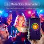 Smart Wifi Light Bulb Gosund LED WiFi RGB Color Changing Bulbs that Works with Alexa Google Home Assistant, E26 A19 8W Multicolor Lights Bulb, No Hub Required, 2.4GHz Only, 4 Pack