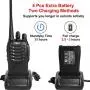 TIDRADIO TD-V2 Walkie Talkies for Adults Two Way Radios VOX 16CH Rechargeable Long Range 2 Way Radio with Air Acoustic Earpiece 4 Pack