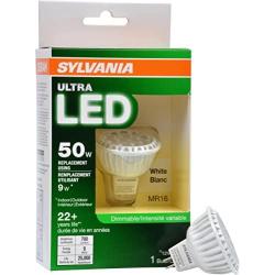 SYLVANIA Ultra LED Light Bulb dimmable 9W Replacing 50W Halogen MR16 12V / G4 Bi-Pin Base / 3000K - warm white