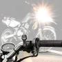 Monrand 22mm 7/8'' Motorcycle Handlebar Switch, Headlight Brake Fog Light ON Off Switches (Red Light, 22mm)