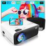 Mini Projector,Wevivi 2021 Upgraded Full HD WiFi Projector, 1280x720P Home Projector with Bag,5500Lumens Wired/Wireless Mirroring Portable Projector for TV Stick, Laptop, PS4, iPhone, Android/iOS