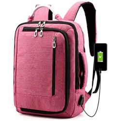 Laptop Backpack 15.6 inch，Travel Computer Bag with USB Charging Port,Water Resistant School Laptop Bags for Women and Men