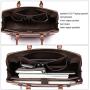 CLUCI Briefcase for Women Oil Wax Leather 15.6 Inch Laptop Business Vintage Slim Ladies Shoulder Bag