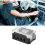 KIMISS Alloy Plastic Car Audio Power Supply Distribution 10GA in 44GA Out Block Splitter