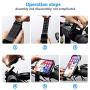 Bike & Motorcycle Phone Mount 2 Pack，360° Adjustable，Universal Motorcycle Phone Holder for iPhone 7/8/X/11/Pro/Plus, Galaxy, Google Pixel, Nubia, LG (2 Pack)