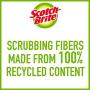 Scotch-Brite Non-Scratch Plastic Scrubbing Pads, 3 Scrubbing Pads, Cleans Dishes Without Scratching