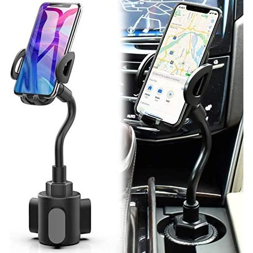 bokilino Car Cup Holder Phone Mount, Universal Adjustable Gooseneck Cup Holder Cradle Car Mount for Cell Phone iPhone 11 Pro/11 Pro Max/11/X/Xs/Xs Max/8/8Plus,Samsung,Huawei,LG, Sony, Nokia (Black)