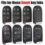 ELOHEI Key Fob Cover Case for 2017 2018 2016 Jeep Grand Cherokee Wrangler Compass Cherokee Renegade Patriot Grand Comander 3 4 5 Buttons Protector (Black)