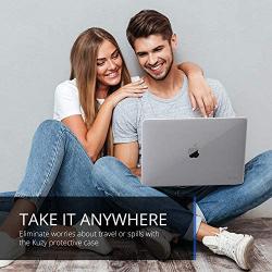 Kuzy Compatible with MacBook Pro 13 inch Case 2020 2019 2018 2017 2016 Release A2338 M1 A2289 A2251 A2159 A1989 A1706 A1708, Non-Slip, Fully Vented Plastic Hard Shell Cover for MacBook Pro, Clear