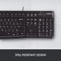 Logitech Desktop MK120 Durable, Comfortable, USB Mouse and Keyboard Combo