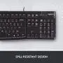 Logitech Desktop MK120 Durable, Comfortable, USB Mouse and Keyboard Combo