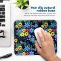 Cute Designer Desk Mouse Pad for Women, Pretty and Colorful Designs, Anti-Slip, Perfect Office, Work & Home Computer Accessory (Dandelion Pop, Rectangle)